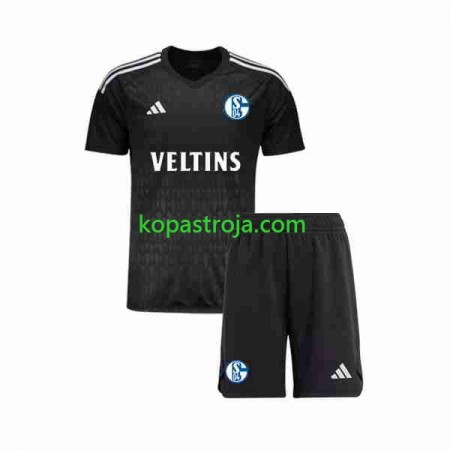 Billiga Fotbollströjor Schalke 04 Målvakt Barn Borta tröja 2023/24 Kortärmad